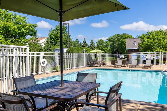 Inviting outdoor pool area