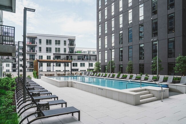 Elevated heated pool with spacious sundeck