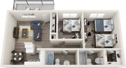 The-Spoke_2x2_2Beds_Master-Double