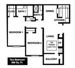 2BR/2BA