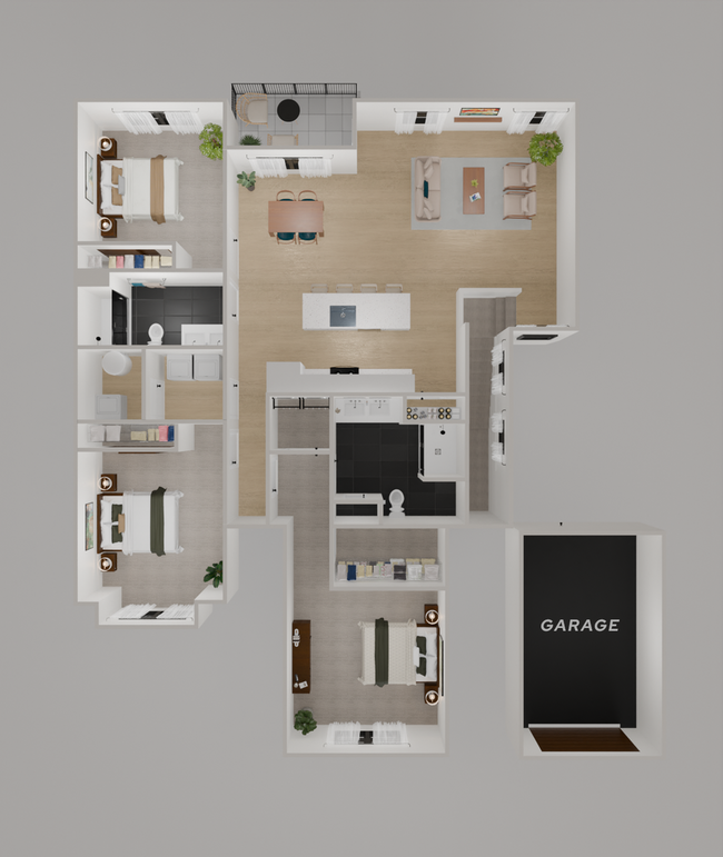 3 Bedroom 2 Bath - Second Floor - Model A - 3 Bedroom 2 Bath - Second Floor - Model A Condo Unit 1102 - UR