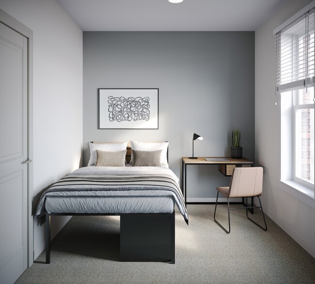 Bedroom - Peer on 7th Student Living Apartments