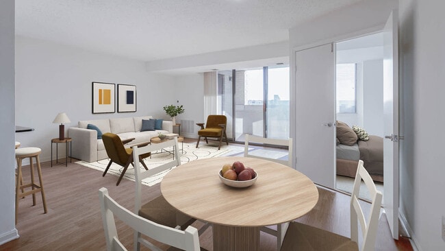 Living Room with Balcony and Hard Surface Flooring