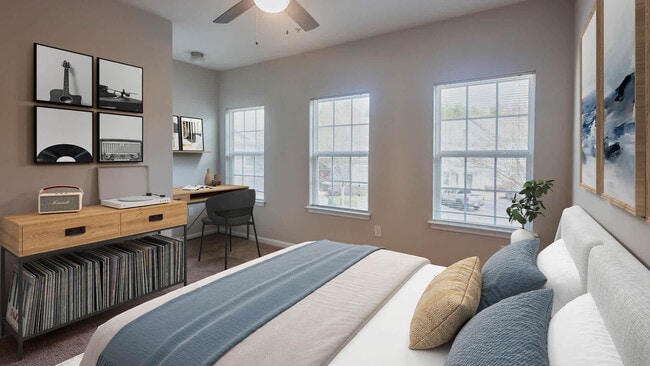 Bedroom with Hard Surface Flooring