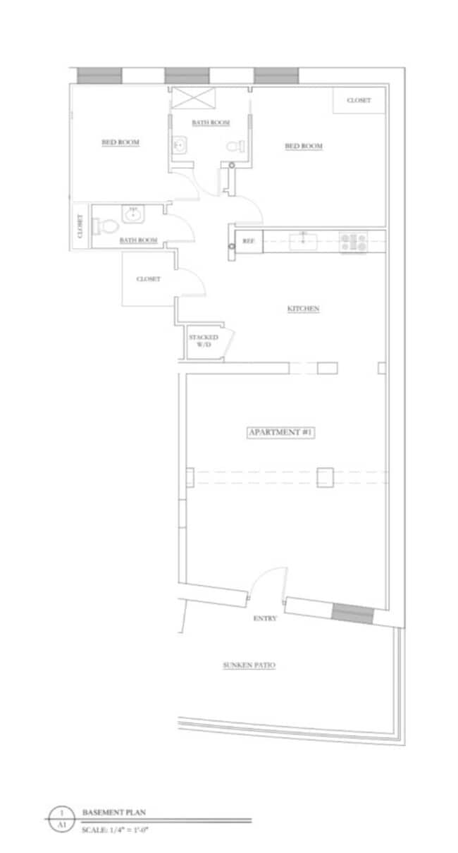 Diagrama de planta - 2362 Main St Unidad Center Lofts on Main Loft 1