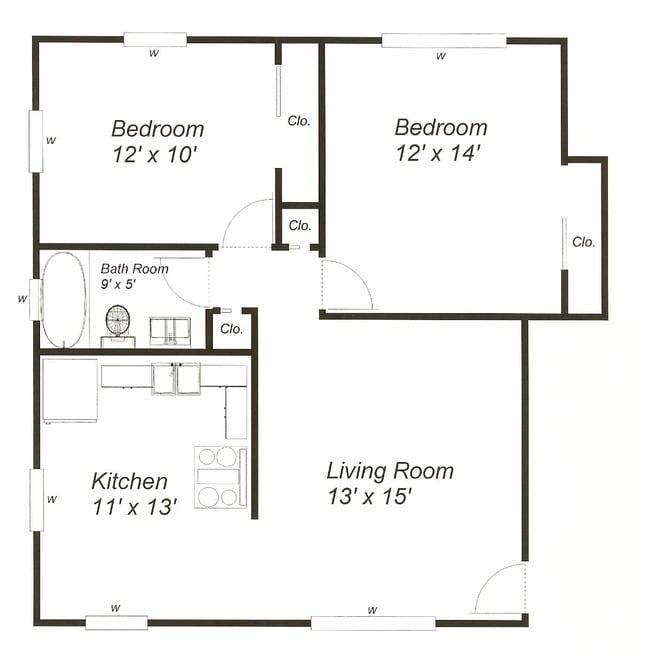 Floorplan - Arcade Apartments