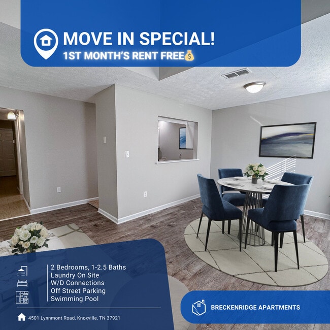 1st Full Month's Rent Move In Special - Breckenridge Apartment Homes
