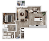 Lusso One Bedroom S1B