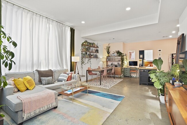 Rare 1-bedroom floor plan with wide open space, streaming light, extra-tall ceilings, and detached u - 1414 Belmont St NW Unit 101