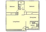 2BR/1BA