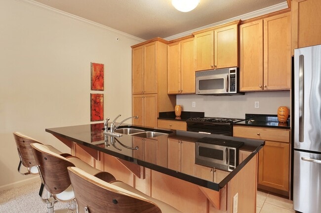 Elegant Black Granite Counters - Founders at Union Hill