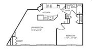 1BR/1BA