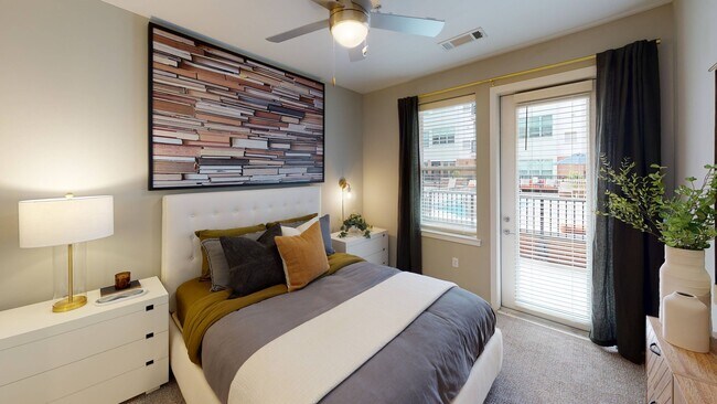 Select homes feature direct-access private patios and balconies