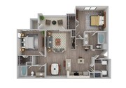2 Bedroom | 2 Bath | 1129 SF