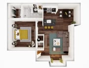 1 Bed, 1 Bath