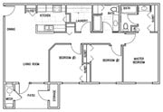 3BR/2BA