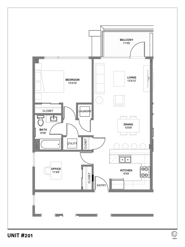 Building Photo - Liberty Beall Unit 201 Rental