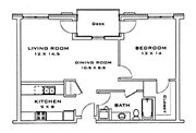 1 Bed / 1 Bath - 826 SF