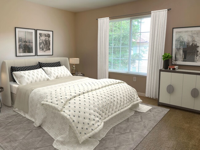 Bedroom With Beige Color - Arbor Ridge