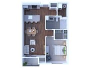 OneBedOneBath732Sqft