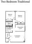 2BR/1BA
