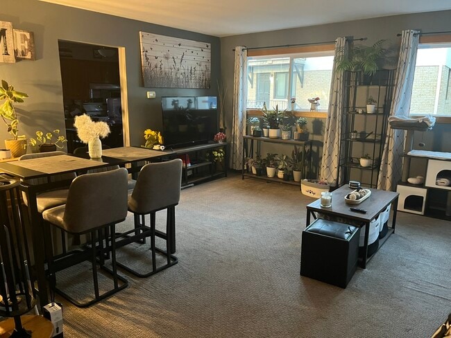 Living room with stuff - 424 W Wisconsin Ave