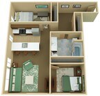 Two Bedroom 891 + 800