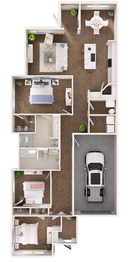 Floor Plan - Duplex - 1 Story