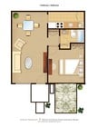 1 bedroom/1 bath