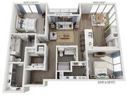 Floor plans are artist’s rendering. All dimensions are approximate. Actual product and specifications may vary in dimension or detail. Not all features are available in every apartment. Prices and availability are subject to change.