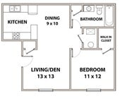 1BR/1BA