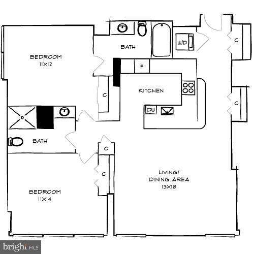 Photo - 2200 Benjamin Franklin Pkwy Apartment Unit 2B-N0412