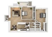 2 Bedroom | 2 Bath | 1008 SF