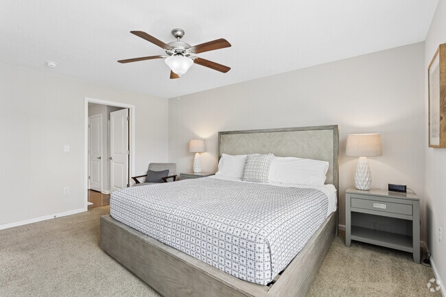 Wisteria 2BR, 2BA - 1,170SF - Primary Bedroom - Latham Apartments