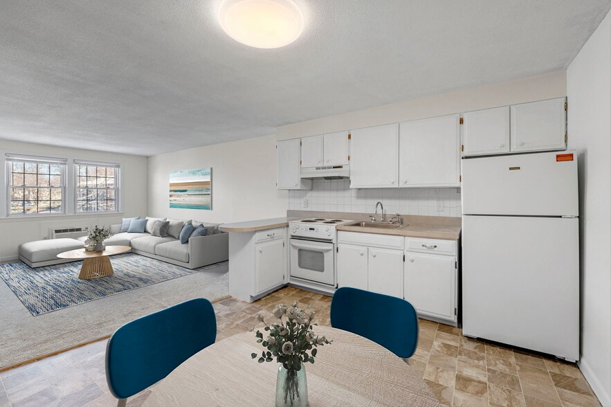 Standard 1bd Kitchen & Living Room