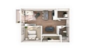 1 Bed + Den / 1 Bath - 738 SF