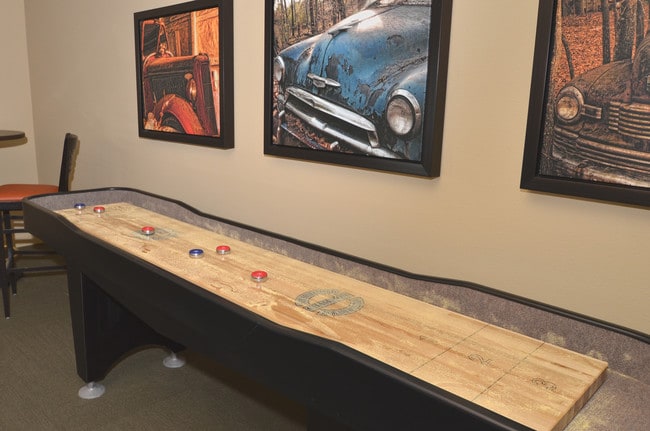billiards room - shuffle board