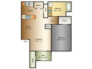 Apartamento de 1 dormitorio y 1 baño, 705 pies cuadrados | Serengeti Springs | West Jordan, UT