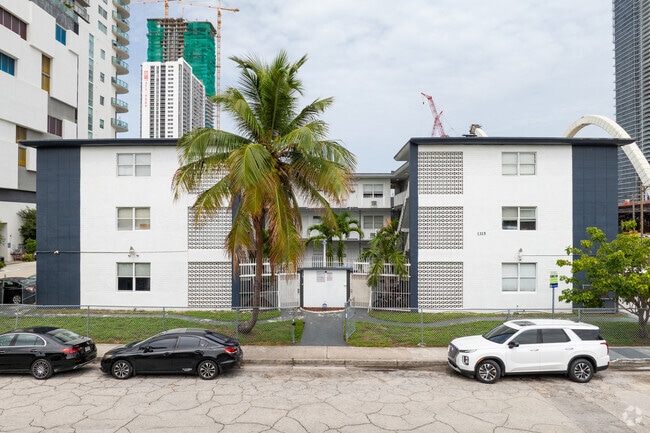 Front of the Building with Secured Gate Access