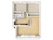 Two bedroom floor plan