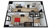 A: 1 BED 1 BATH