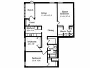 3BR/2BA