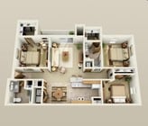 3BR/2BA