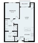 A1b | 1 bed 1 bath | 782 sq ft
