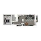 Lighthouse - 1 Bedroom - 3D Furnished