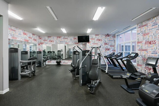 Club-quality fitness center with Technogym(r) equipment. - The Metropolitan at 40 Park