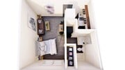 Furnished studio apartment