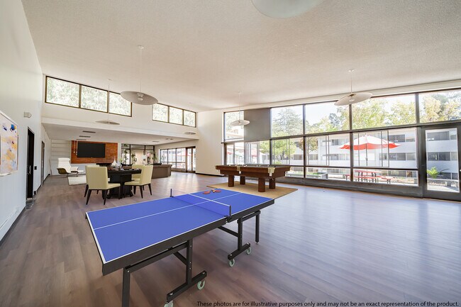 Game Room Equipped With A Pool and Ping Pong Table - The Dorms at Woodminster Terrace