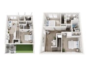 Dewberry floor plan Abrazo at Waterway Hills