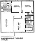 3BR/2BA